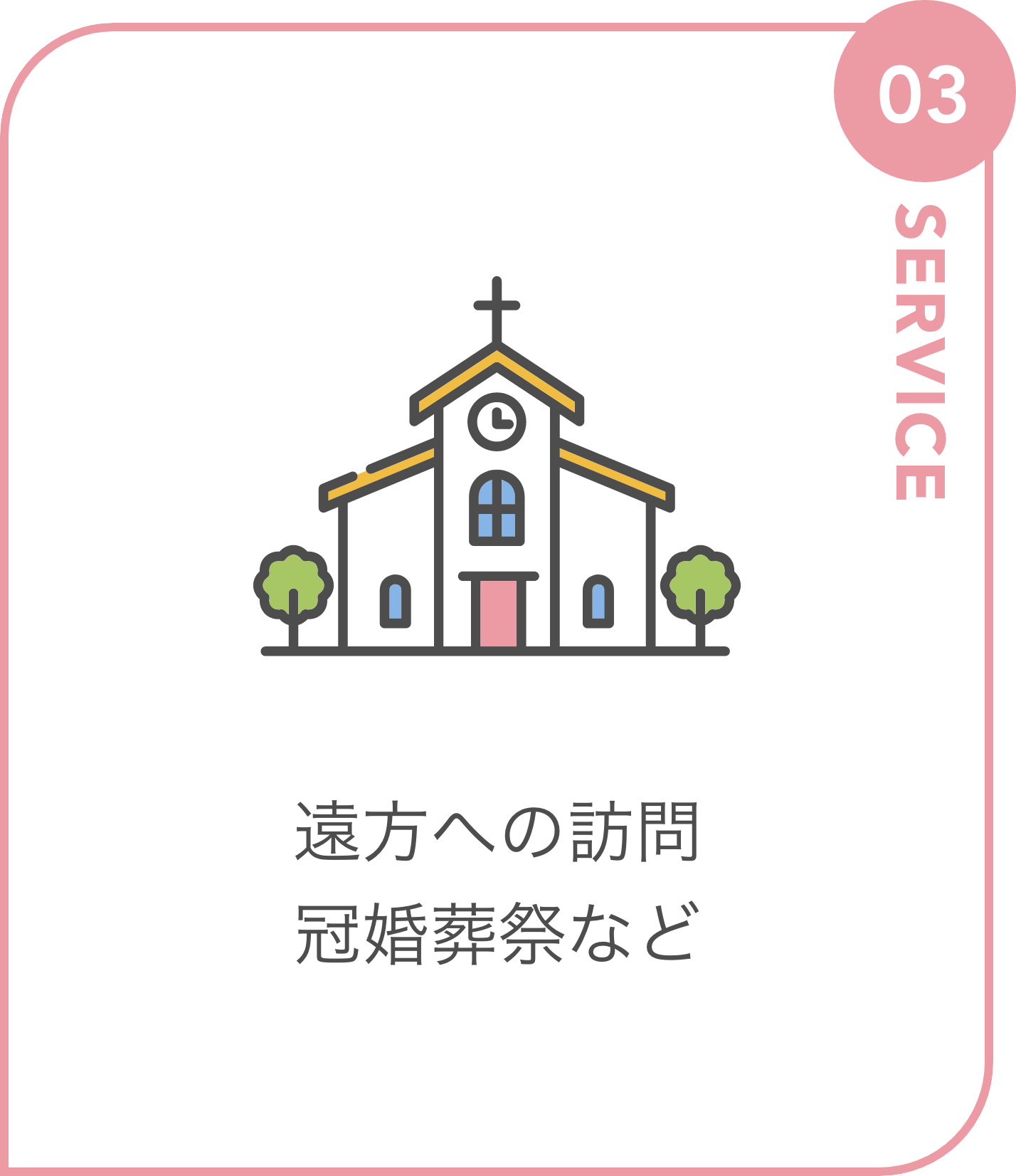 遠方への訪問冠婚葬祭など